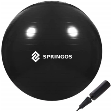 Vingrošanas bumba ar pumpi Springos FB0014, 65 cm,