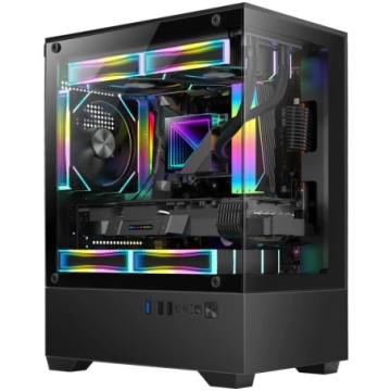 Golden Tiger Case|GOLDEN TIGER|micro ATX|Black|Min