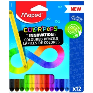 Zīmuļkrāsas MAPED Infinity Innovation 12 krāsas