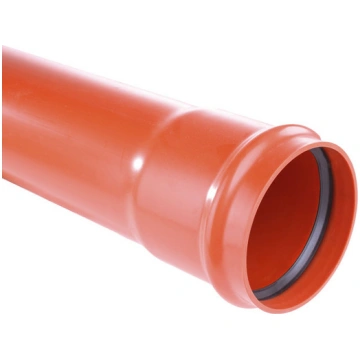 Ārējā PVC kanalizācijas caurule DN160 mm, 0.5m PIP