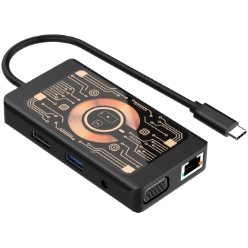 HUB USB Baseus QUALO Transparent Hub USB-C HDMI z 