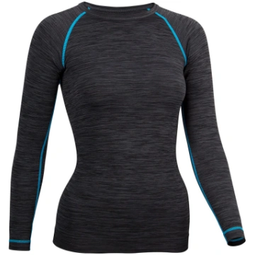 Thermo shirt for women AVENTO 0771 36 Black/Aqua |