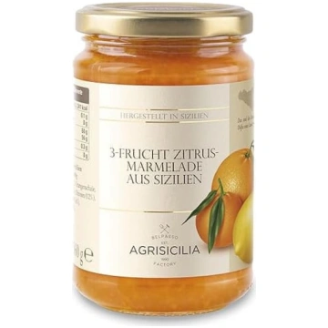 Agrisicilia ievārījums 360 g – 3 augļu garša: apel