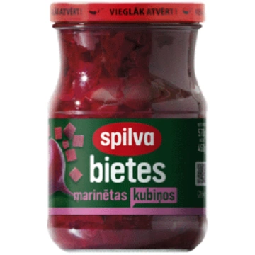 Marinētas bietes kubiņos SPILVA 570g