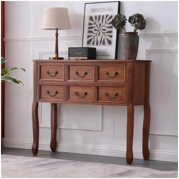 Country House Entrance Table, Solid Wood Console T