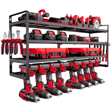 VEVOR VEVOR Power Tool Organizer Wall Mount, 4-Lay
