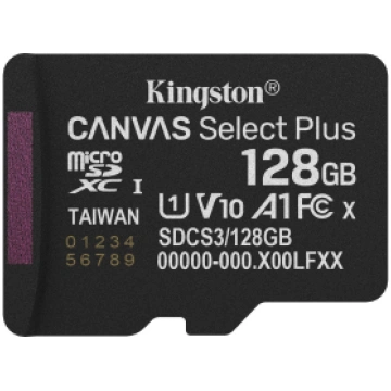 MEMORY MICRO SDXC 128GB UHS-I/SDCS3/128GBSP KINGST