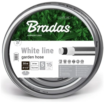 Bradas Dārza šļūtene WHITE LINE 1/2"-20 m, pelēka,