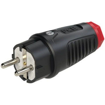 Kontakt dakša 16A, 250V, 3p (2P+E), IP54, melna, T