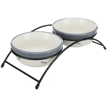 Paliktnis ar bļodām – TRIXIE Eat on Feet Ceramic B