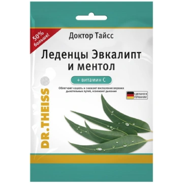 DR. THEISS Eucalyptus ledenes ar mentolu un C vita