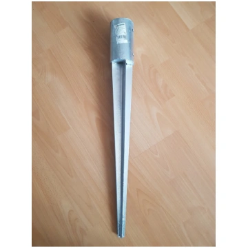 Cilindriskā atbalsta pālis (aplis, 80x750mm, cinko