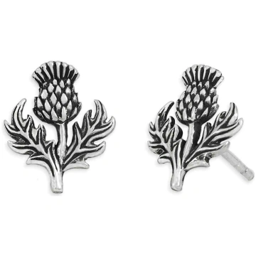 Nina Designs Silver or Bronze Dimensional Thistle 
