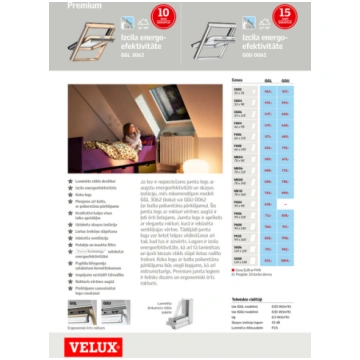 VELUX Jumta logs GGL 3062 CK02 ar dubulto akustisk