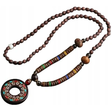 NEPĀL budistu koka kaklarota MALA amulets Rokām da