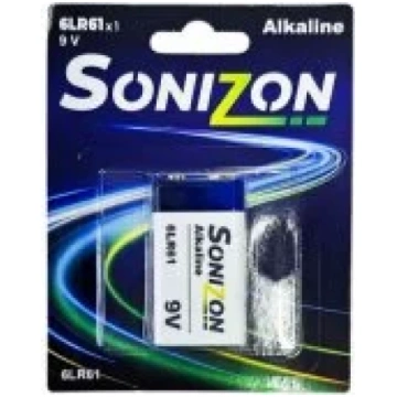 Sonizon Alkaline 1.5V 9V (6LR61) 2pcs Baterijas 91