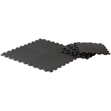 Pure2Improve Puzzle Mat Set Black Plastic (Polyeth