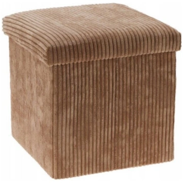 TOBO korduroja uzglabāšanas pufs 38 × 38 × 38 cm –