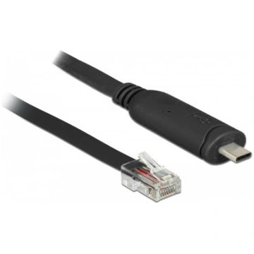DeLOCK 63912 serial cable Black 2 m USB Type-C RJ4