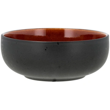 Melna/dzintara dzeltena akmensmasas ramen zupas bļ