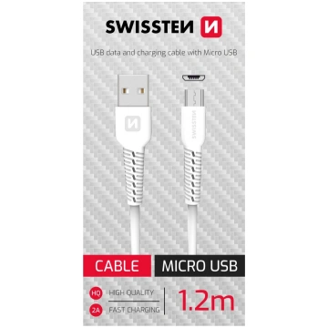 Swissten Data Kabelis USB / Micro USB 1.2m 7150601
