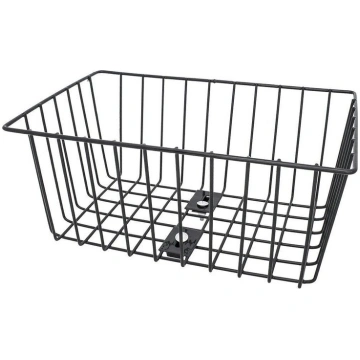 BP-1 Black Bicycle Basket Rear Shopping Basket Wir