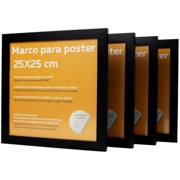 Nacnic 4 izturīgu kvadrātveida foto rāmju komplekt