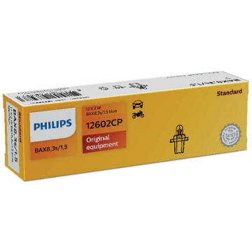 PHILIPS auto spuldze 12V 1,3W BX8,4D Olive Green 1