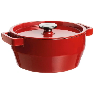 Pyrex SLOWCOOK čuguna katls 28cm 6,3l sarkans