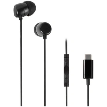 Austiņas Vivanco Stereo Earbuds USB-C, melnas (617