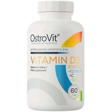 OSTROVIT D3 vitamīns 2000 SV + K2 MK-7 + C + Zn (6