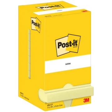 Post-It Sticky notes, 76x76 mm, 12 pieces/pack, ca