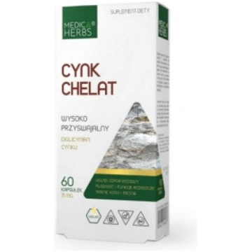 Zinc Chelate 15 mg Medica Herbs 60 caps