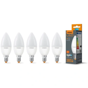 LED spuldze Videx, E14, 4W, 380Lm, 3000K