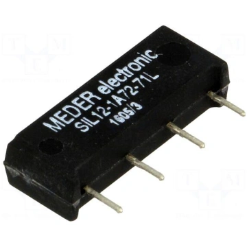 Relay: reed | SPST-NO | Ucoil: 12VDC | 1.25A | max