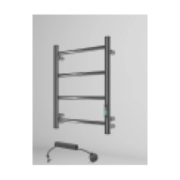 Electric towel warmers Ladder 4, black / white (Ar