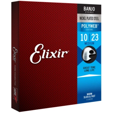 Elixir 11650 Banjo Nanoweb Medium