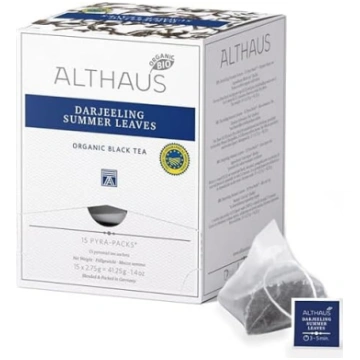 Althaus Tea Darjeeling Summer Leaves ⋅ Organiskā m