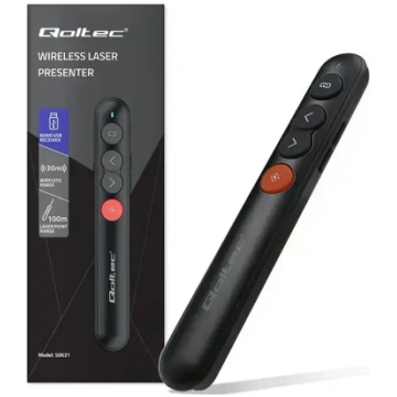 Qoltec Laser pointer | Presenter 4in1 | USB 3.0 | 