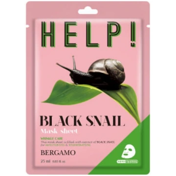 Bergamo_help Sheet Mask Maska Sejas Z Black Snail 