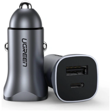 Ugreen CD130 USB-A / USB-C 30W automašīnas lādētāj