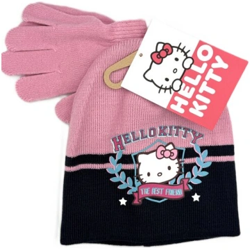 Hello Kitty ziemas cepure un cimdi komplekts meite