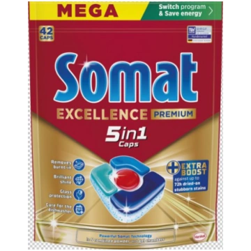 SOMAT Excellence Premium 5in1 Tabletes trauku mazg