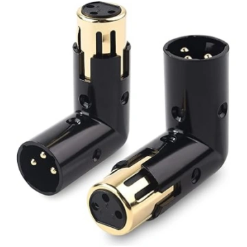 Cable Matters 2 Pack Regulējams XLR taisnā leņķa a