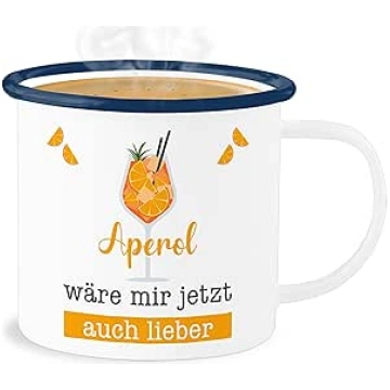 Emaljas krūze Skārda kauss - paziņojums - Aperol V