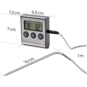PĀRTIKAS TERMOMETRS Digital meat thermometer, Xava