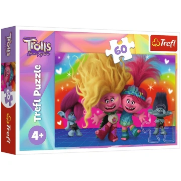 Trefl Puzzle 60el Przyjacielskie Trolle Trolls 3 1