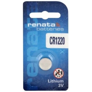 Monētas tipa baterija RENATA CR1220 3V litija — 1 