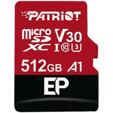 Patriot EP Series MicroSDXC Memory Card 512GB Clas