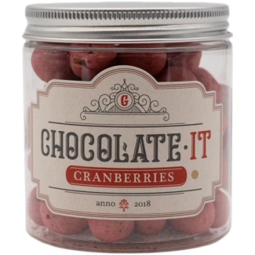 Dzērvenes baltajā šokolādē 90g CHOCOLATE IT